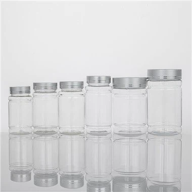 Bouteille en plastique PET en forme de bambou pour capsules comprimés